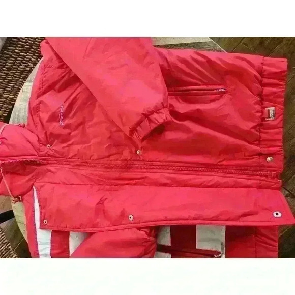 Vintage 90's Forte Women's Ski Jacket Size 10 Stunner Red - Picture 8 of 16